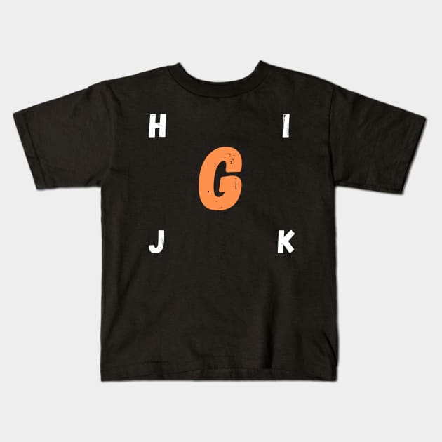 letter G Kids T-Shirt by Bayane